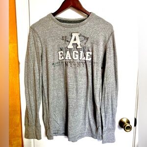 American Eagle Outfitters Gray Long Sleeve Tee
